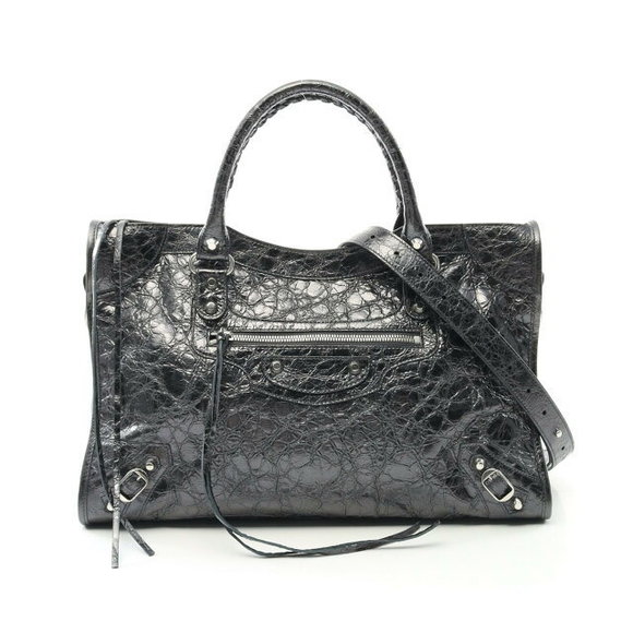 Balenciaga City Handbag Leather Gray - Picture 1 of 4